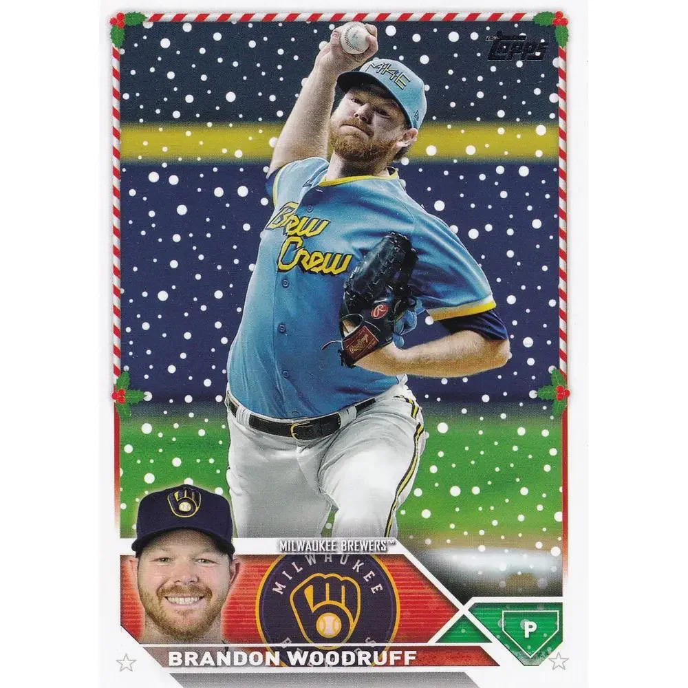 2023 Topps Holiday Brandon Woodruff H187 Milwaukee Brewers
